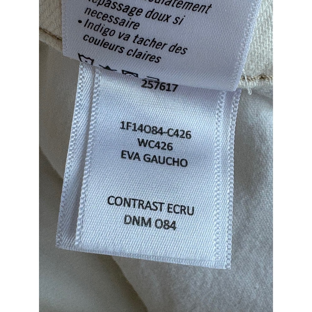 PAIGE White Wide-Leg Cropped Jean Shorts - Picture 10 of 11